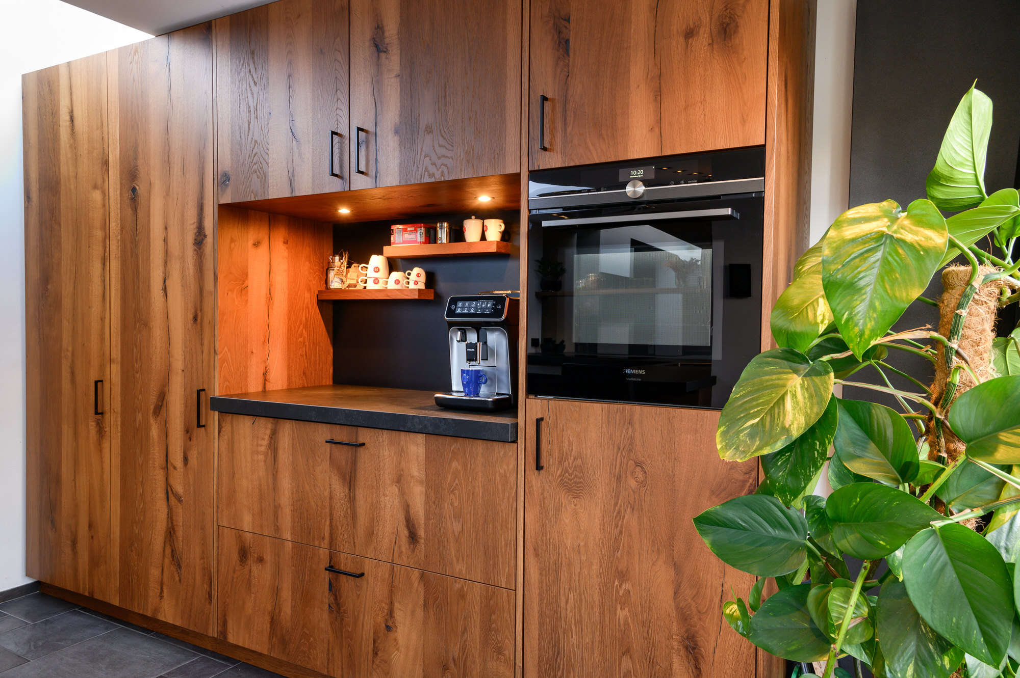 eiken keuken koffiehoek