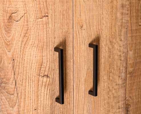 decor hout met handgrepen