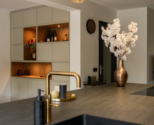 keuken met bijpassende kast